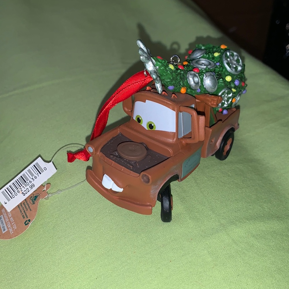 BNWT Disney Tow Mater Christmas ornament